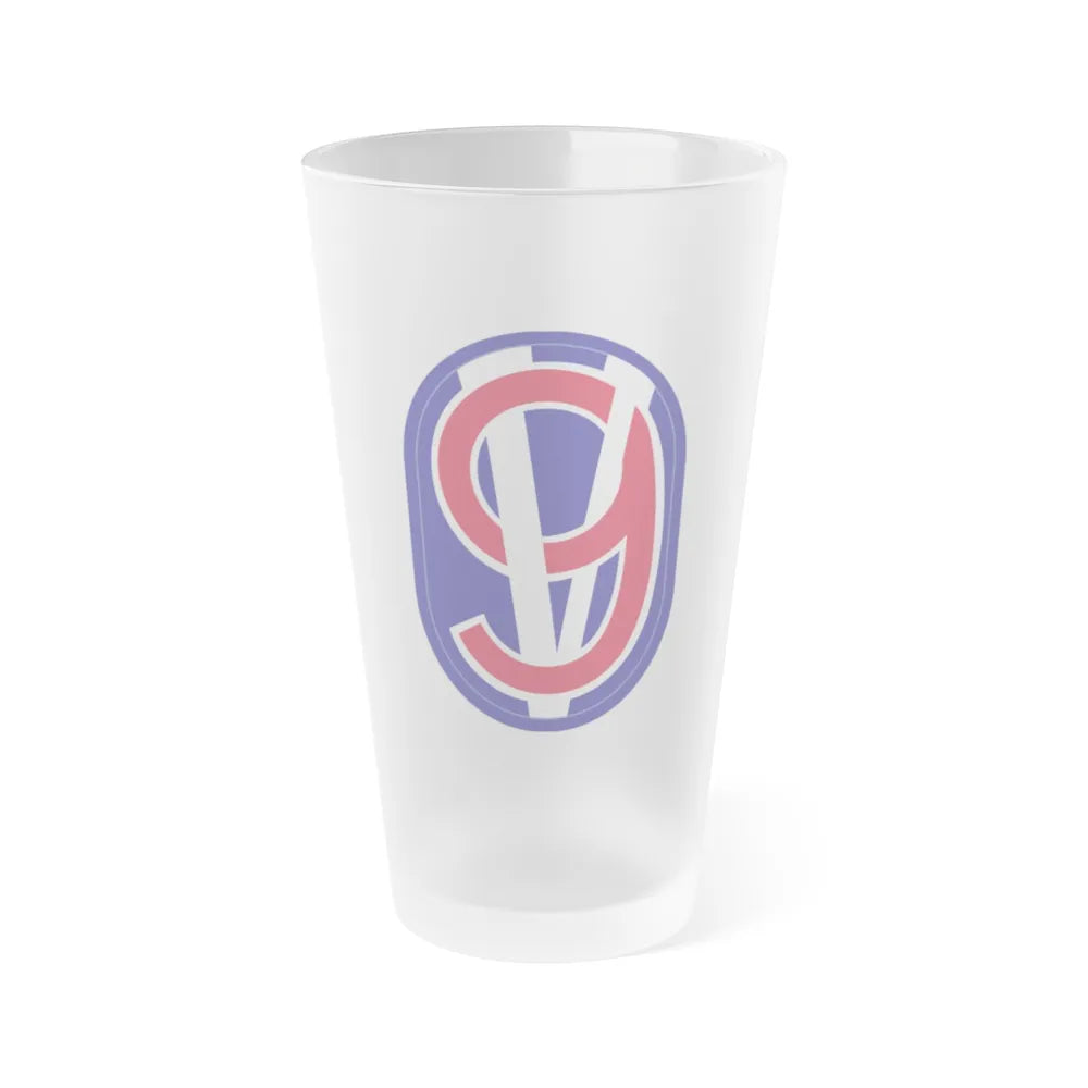 95th Infantry Division (U.S. Army) Frosted Pint Glass 16oz-Go Mug Yourself