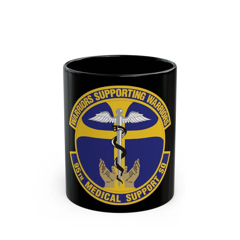 95th Medical Support Squadron (U.S. Air Force) Black Coffee Mug-11oz-Go Mug Yourself