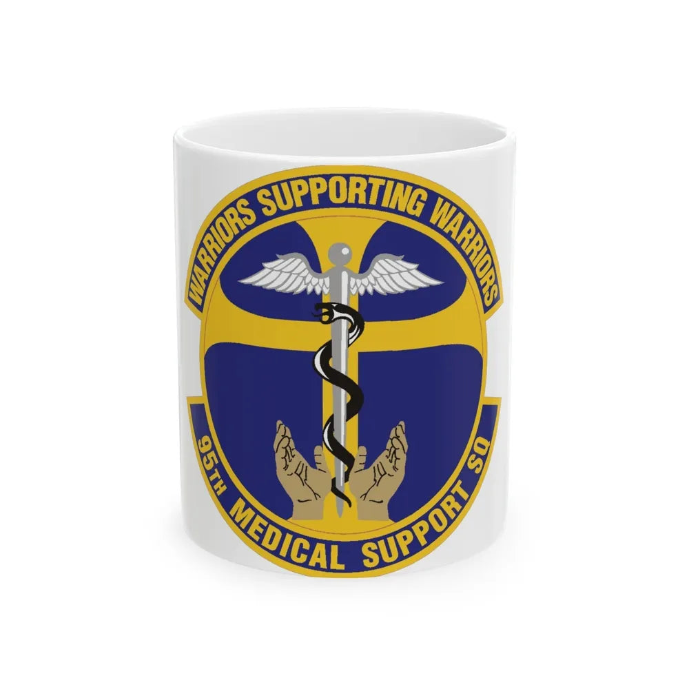 95th Medical Support Squadron (U.S. Air Force) White Coffee Mug-11oz-Go Mug Yourself