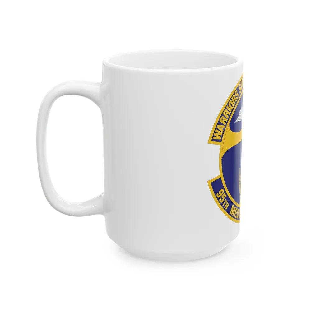 95th Medical Support Squadron (U.S. Air Force) White Coffee Mug-Go Mug Yourself