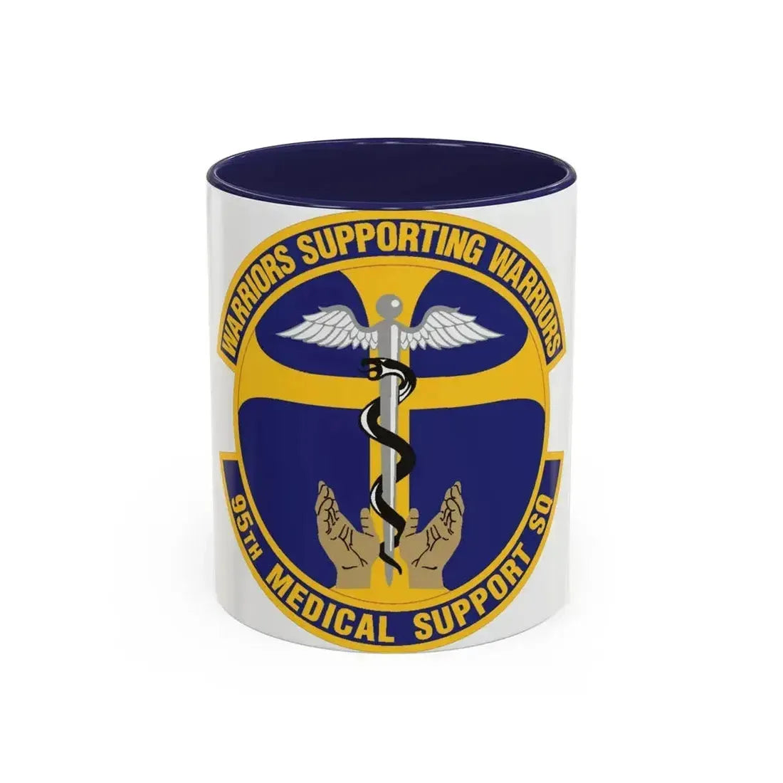 95th Medical Support Squadron (U.S. Air Force) Accent Coffee Mug 11oz Navy - Go Mug Yourself