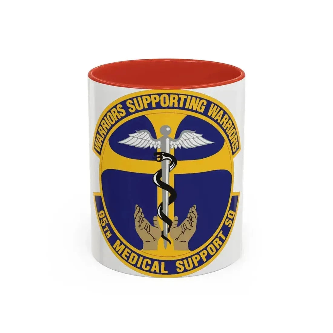 95th Medical Support Squadron (U.S. Air Force) Accent Coffee Mug 11oz Red - Go Mug Yourself