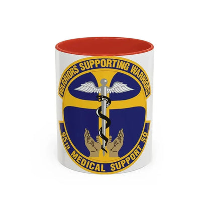 95th Medical Support Squadron (U.S. Air Force) Accent Coffee Mug 11oz Red - Go Mug Yourself