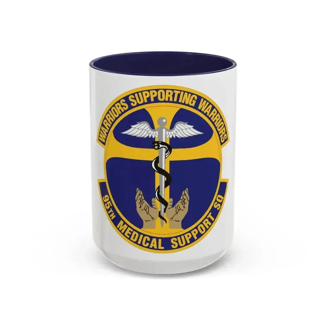 95th Medical Support Squadron (U.S. Air Force) Accent Coffee Mug 15oz Navy - Go Mug Yourself