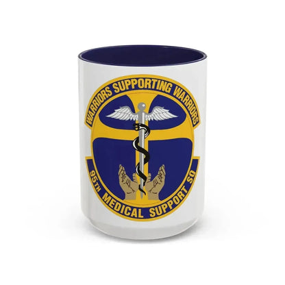 95th Medical Support Squadron (U.S. Air Force) Accent Coffee Mug 15oz Navy - Go Mug Yourself