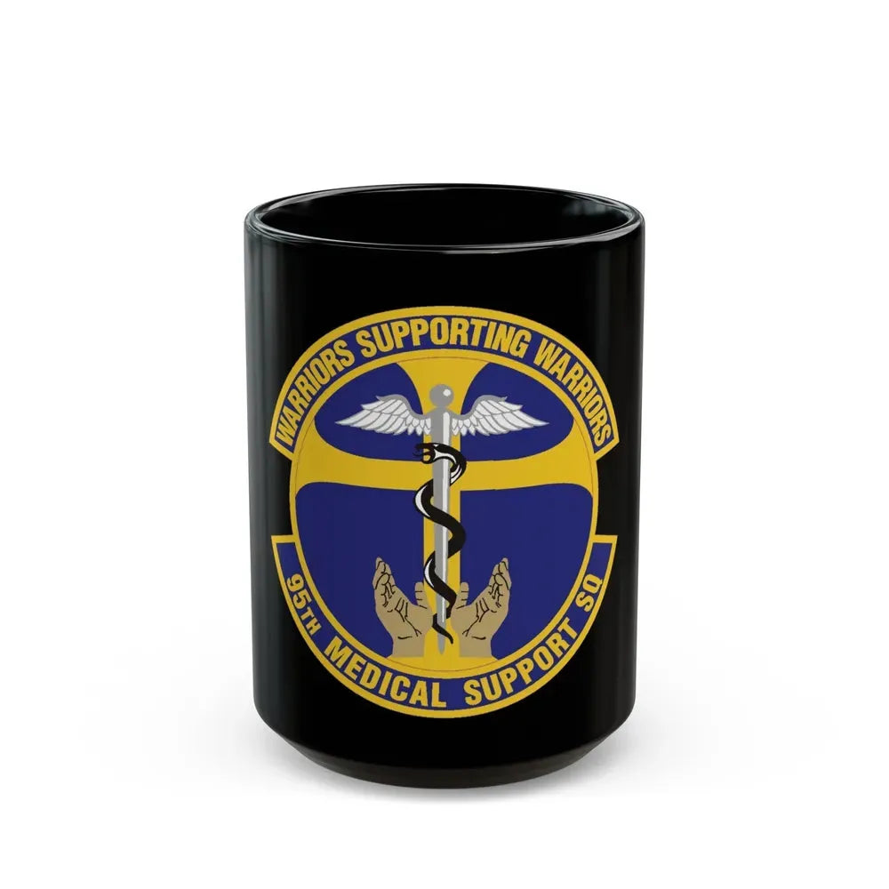 95th Medical Support Squadron (U.S. Air Force) Black Coffee Mug 15oz - Go Mug Yourself