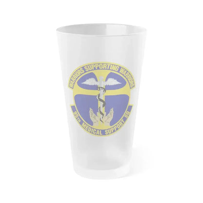 95th Medical Support Squadron (U.S. Air Force) Frosted Pint Glass 16oz 16oz Frosted - Go Mug Yourself