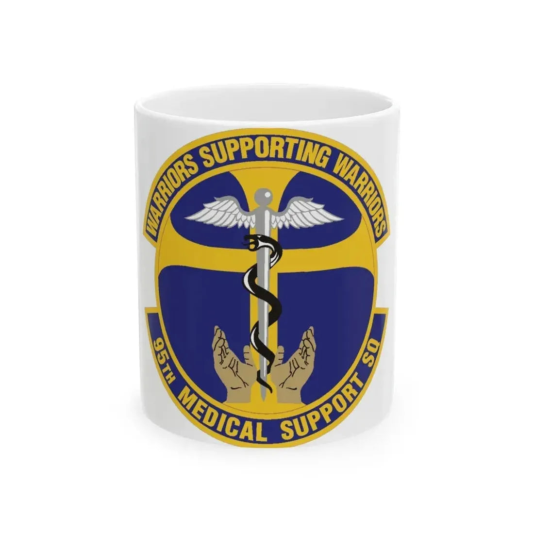 95th Medical Support Squadron (U.S. Air Force) White Coffee Mug 11oz - Go Mug Yourself