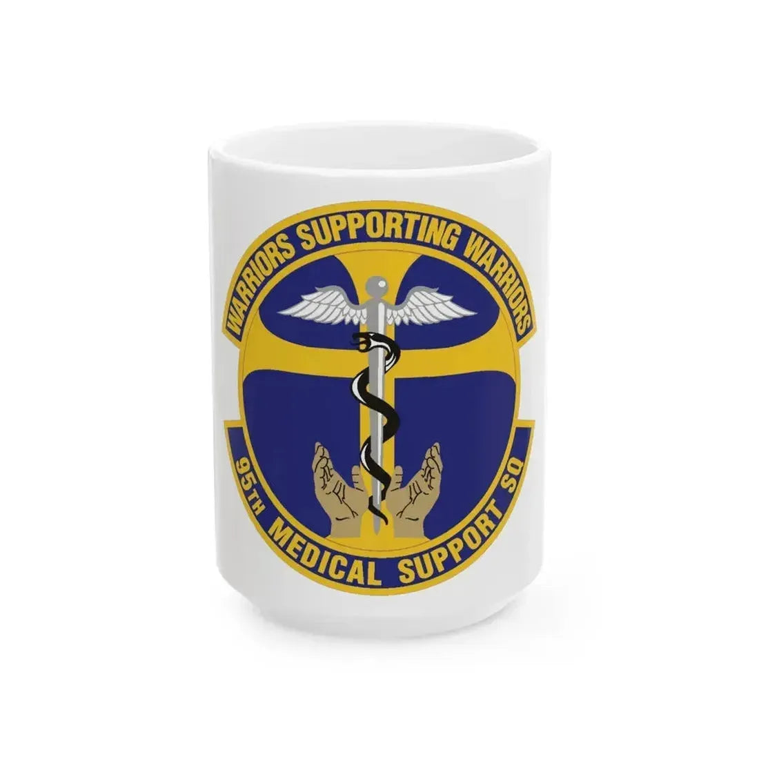 95th Medical Support Squadron (U.S. Air Force) White Coffee Mug 15oz - Go Mug Yourself