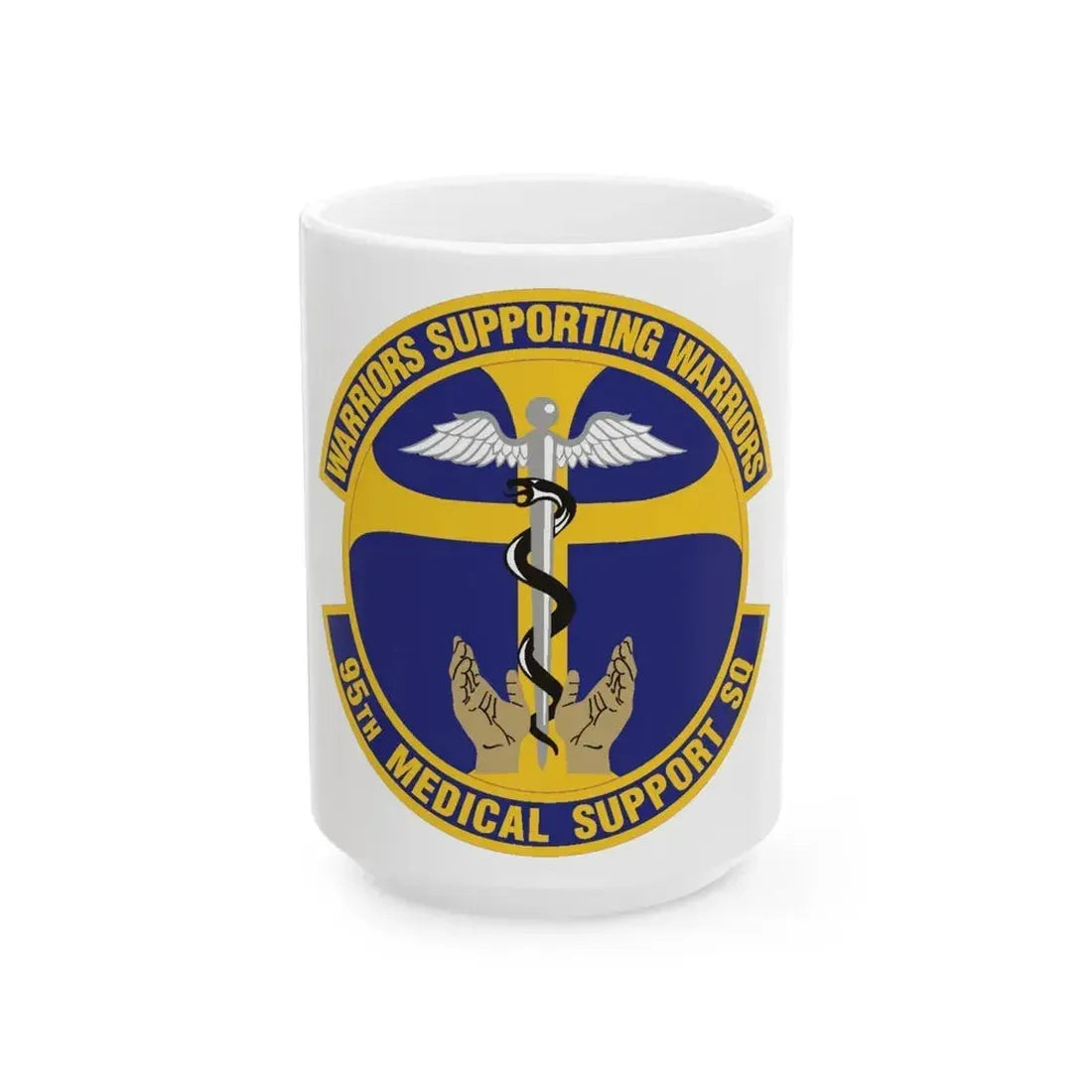 95th Medical Support Squadron (U.S. Air Force) White Coffee Mug 15oz - Go Mug Yourself