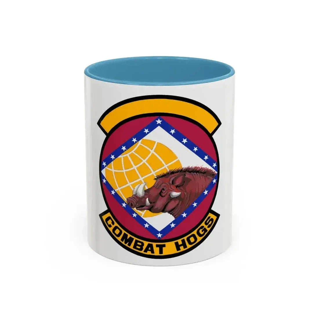 96 Aerial Port Sq AFRC (U.S. Air Force) Accent Coffee Mug 11oz Light Blue - Go Mug Yourself