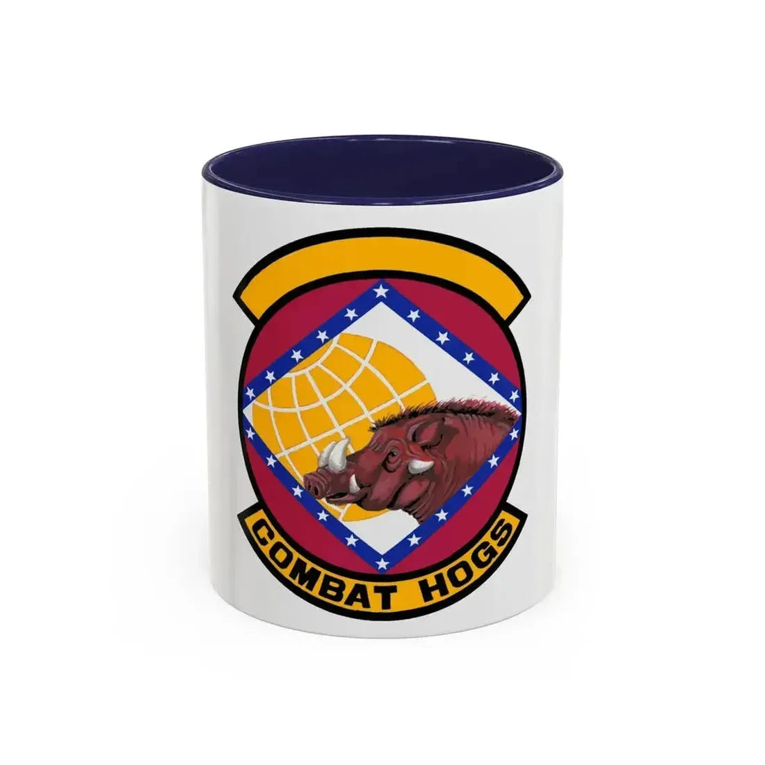 96 Aerial Port Sq AFRC (U.S. Air Force) Accent Coffee Mug 11oz Navy - Go Mug Yourself