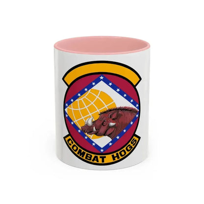 96 Aerial Port Sq AFRC (U.S. Air Force) Accent Coffee Mug 11oz Pink - Go Mug Yourself