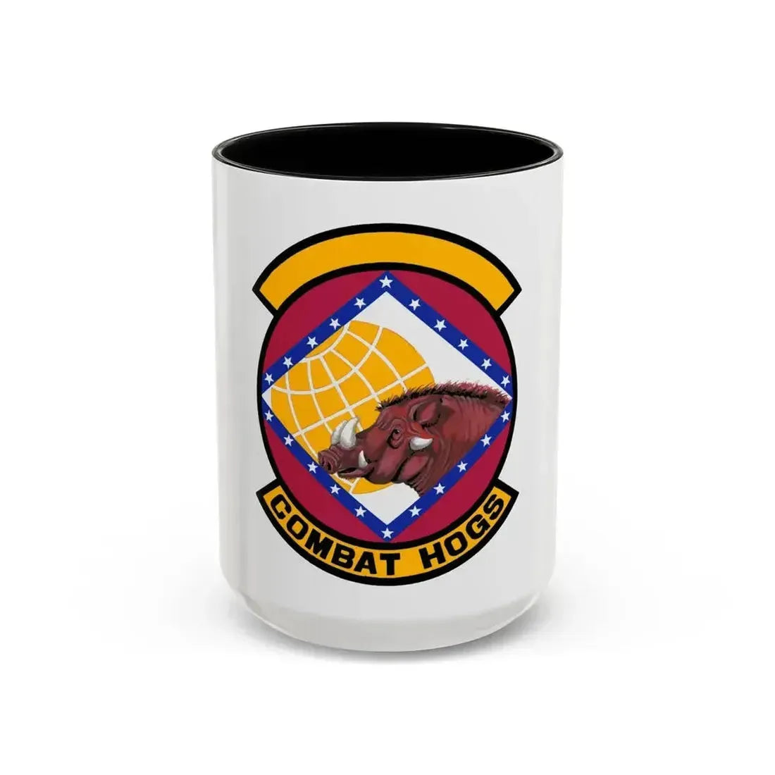 96 Aerial Port Sq AFRC (U.S. Air Force) Accent Coffee Mug 15oz Black - Go Mug Yourself