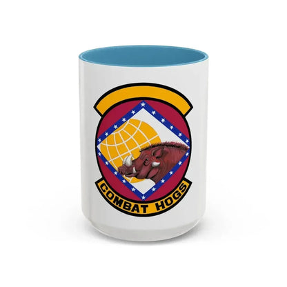 96 Aerial Port Sq AFRC (U.S. Air Force) Accent Coffee Mug 15oz Light Blue - Go Mug Yourself