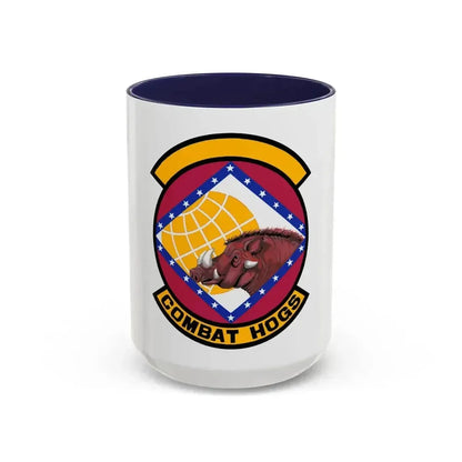 96 Aerial Port Sq AFRC (U.S. Air Force) Accent Coffee Mug 15oz Navy - Go Mug Yourself