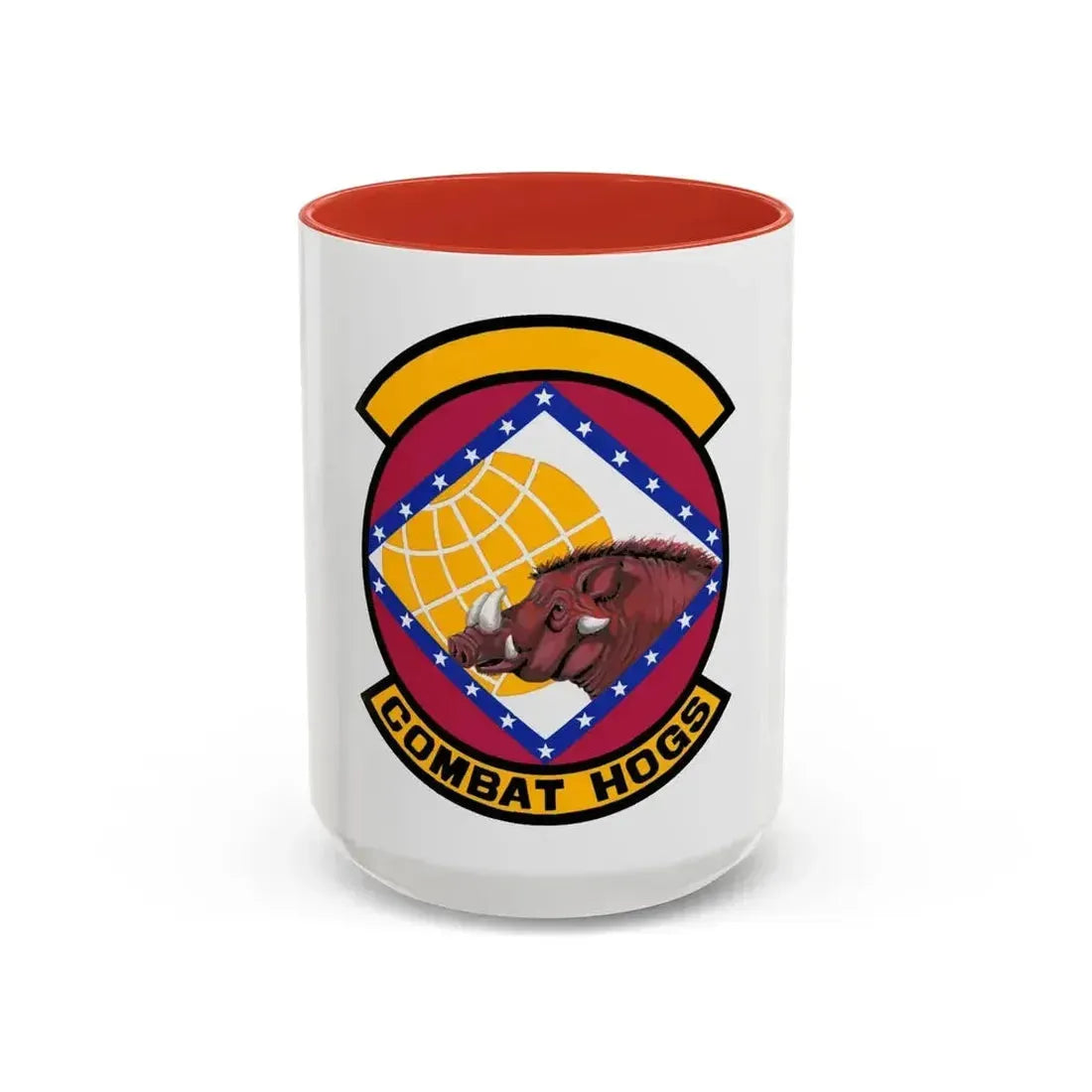 96 Aerial Port Sq AFRC (U.S. Air Force) Accent Coffee Mug 15oz Red - Go Mug Yourself