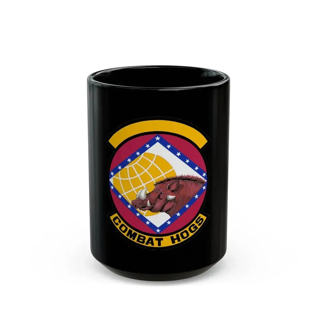96 Aerial Port Sq AFRC (U.S. Air Force) Black Coffee Mug 15oz - Go Mug Yourself