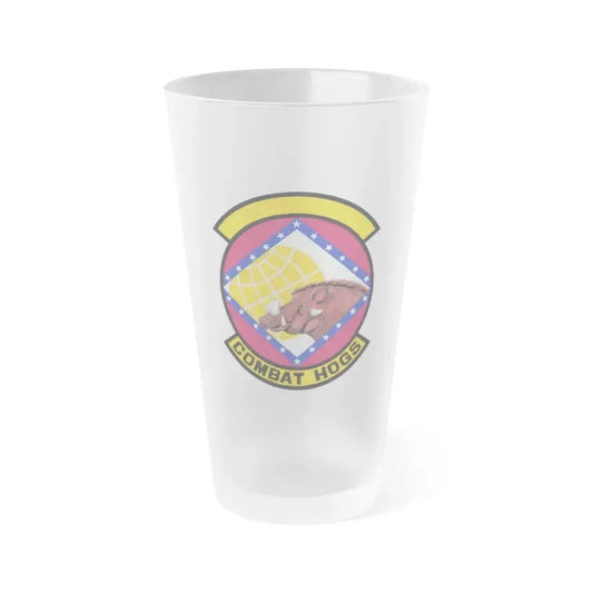96 Aerial Port Sq AFRC (U.S. Air Force) Frosted Pint Glass 16oz 16oz Frosted - Go Mug Yourself