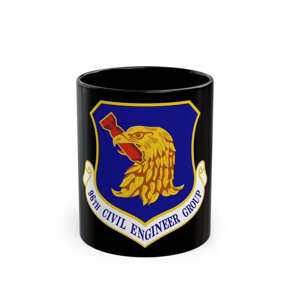 96 Civil Engineer Group AFMC (U.S. Air Force) Black Coffee Mug-11oz-Go Mug Yourself