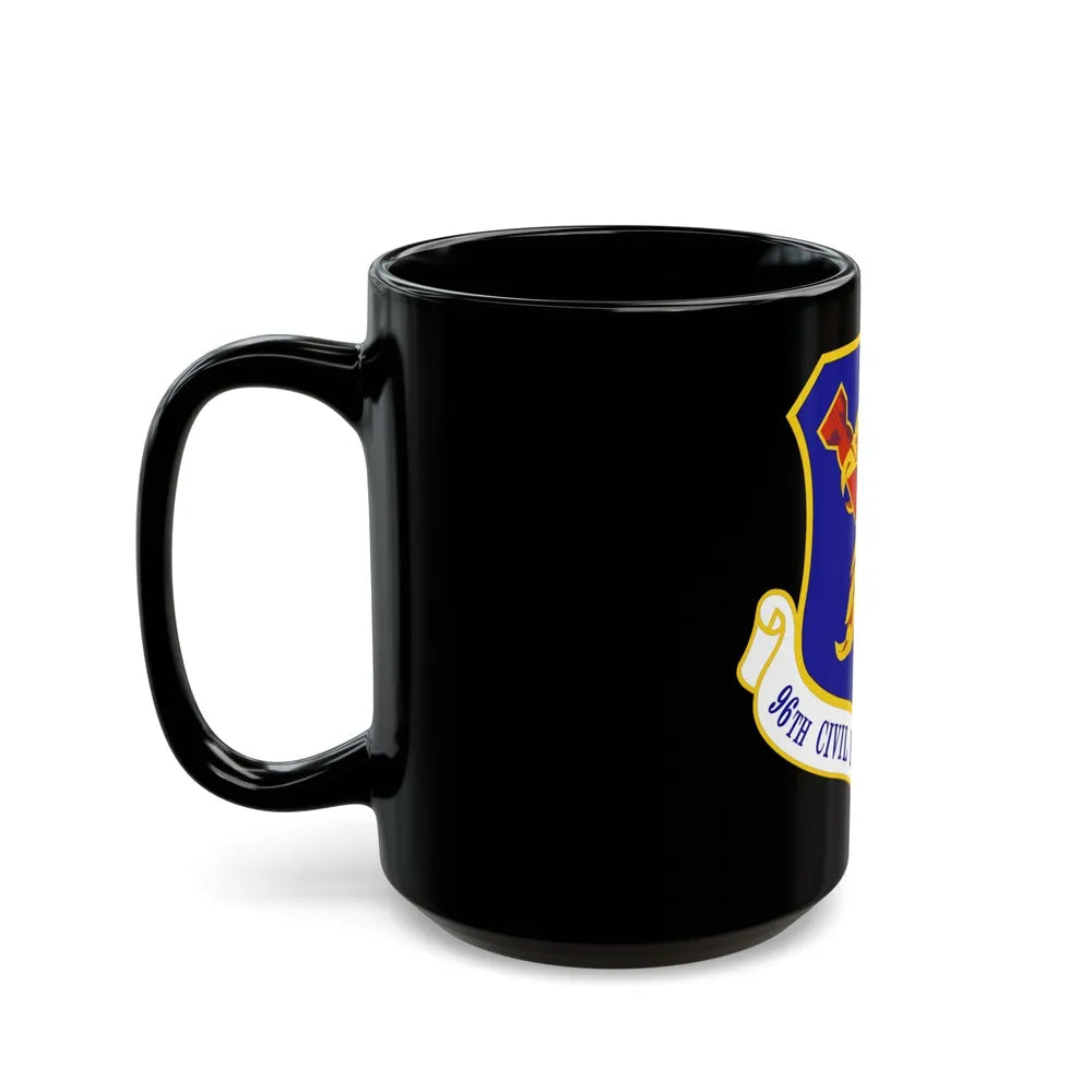 96 Civil Engineer Group AFMC (U.S. Air Force) Black Coffee Mug-Go Mug Yourself