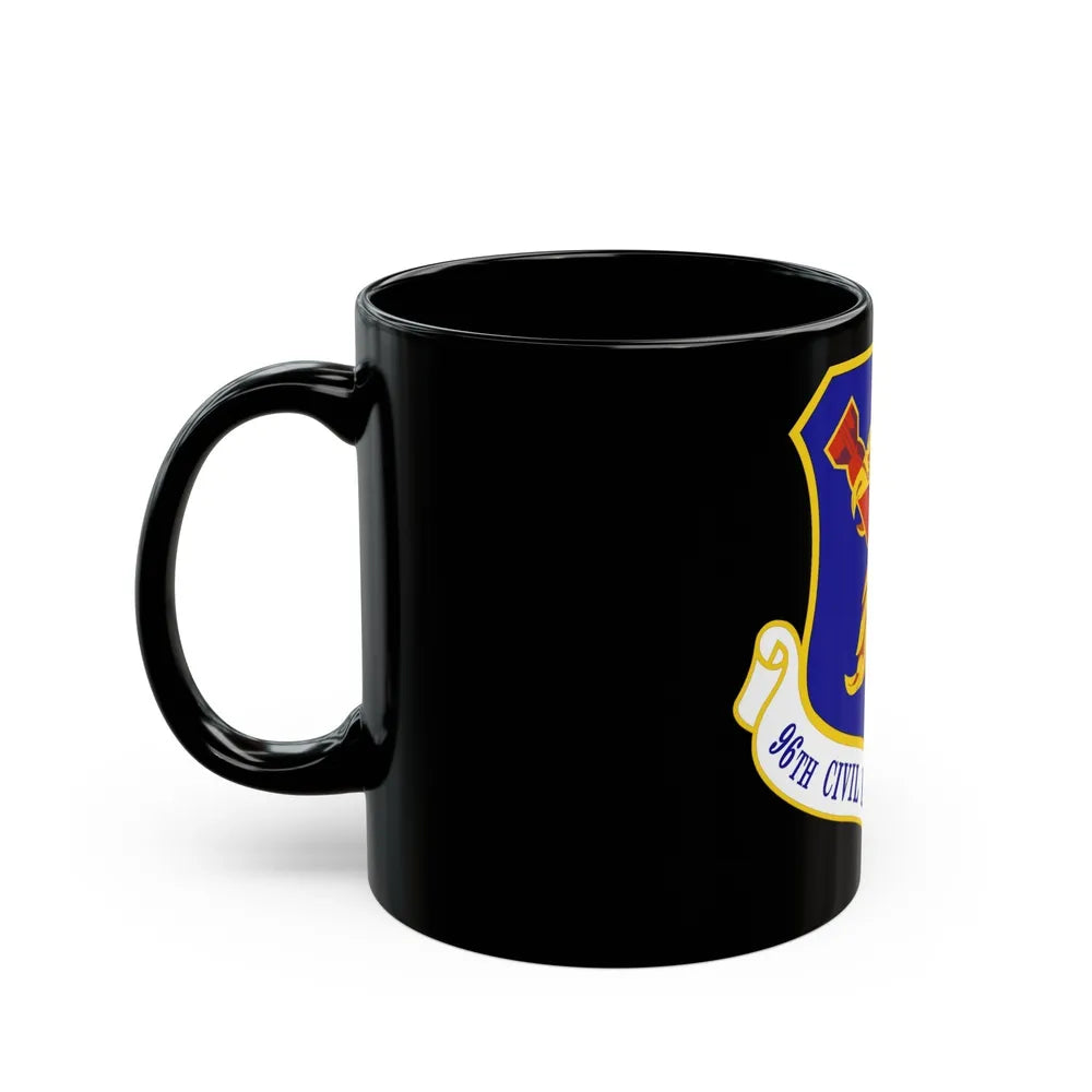 96 Civil Engineer Group AFMC (U.S. Air Force) Black Coffee Mug-Go Mug Yourself