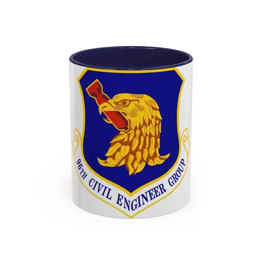 96 Civil Engineer Group AFMC (U.S. Air Force) Accent Coffee Mug 11oz Navy - Go Mug Yourself