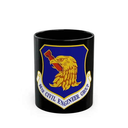 96 Civil Engineer Group AFMC (U.S. Air Force) Black Coffee Mug 11oz - Go Mug Yourself