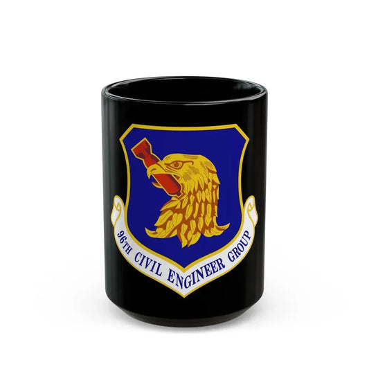 96 Civil Engineer Group AFMC (U.S. Air Force) Black Coffee Mug 15oz - Go Mug Yourself