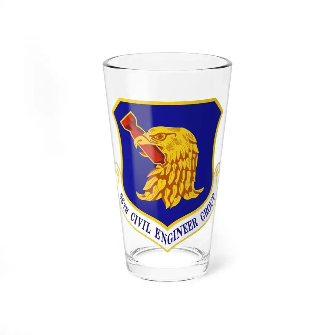 96 Civil Engineer Group AFMC (U.S. Air Force) Pint Glass 16oz 16oz - Go Mug Yourself