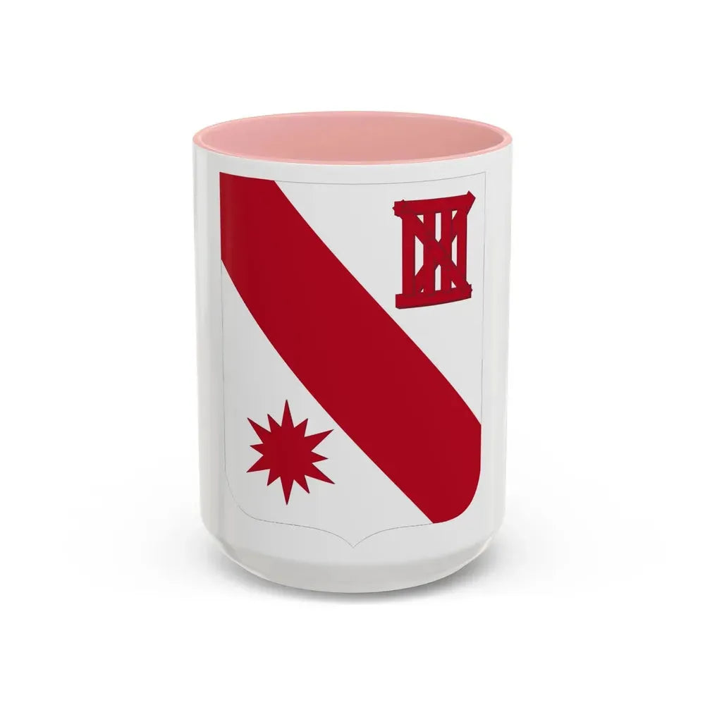 96 Engineer Battalion 2 (U.S. Army) Accent Coffee Mug 15oz Pink - Go Mug Yourself