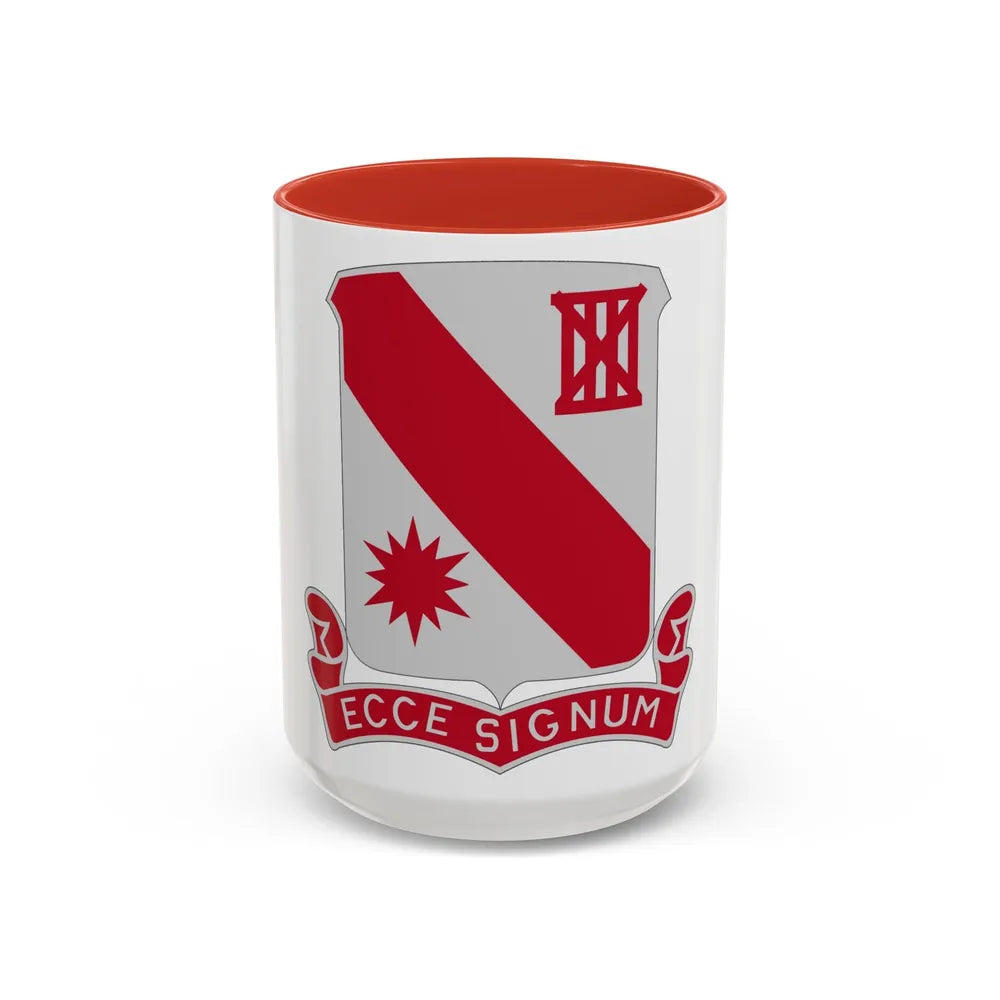 96 Engineer Battalion (U.S. Army) Accent Coffee Mug-11oz-Light Blue-Go Mug Yourself