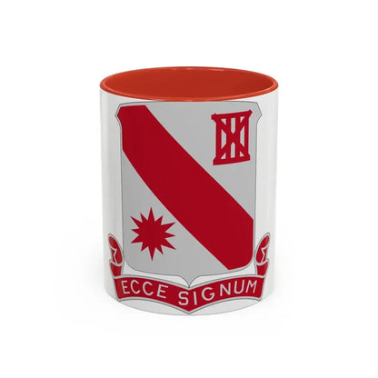 96 Engineer Battalion (U.S. Army) Accent Coffee Mug 11oz Red - Go Mug Yourself