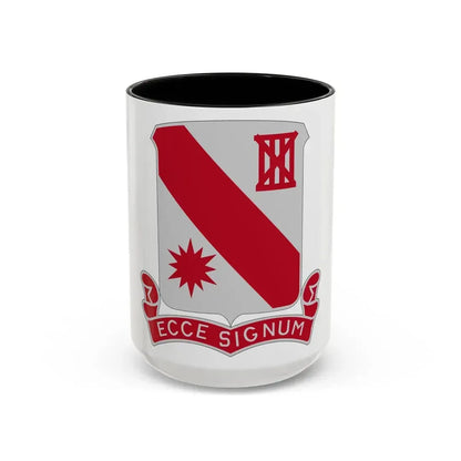 96 Engineer Battalion (U.S. Army) Accent Coffee Mug 15oz Black - Go Mug Yourself