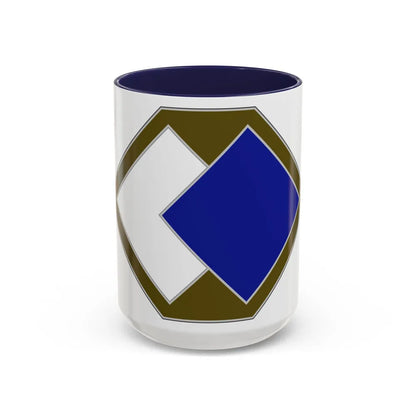 96 Sustainment Brigade (U.S. Army) Accent Coffee Mug-15oz-Navy-Go Mug Yourself