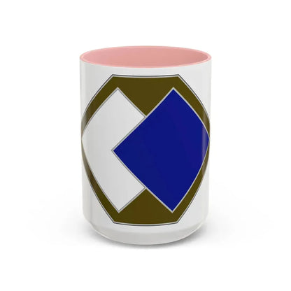 96 Sustainment Brigade (U.S. Army) Accent Coffee Mug 15oz Pink - Go Mug Yourself