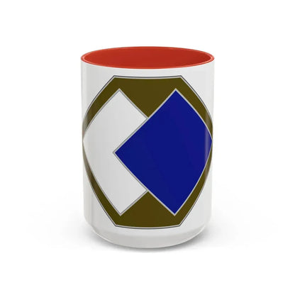 96 Sustainment Brigade (U.S. Army) Accent Coffee Mug 15oz Red - Go Mug Yourself