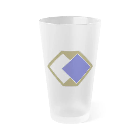 96 Sustainment Brigade (U.S. Army) Frosted Pint Glass 16oz Default Title - Go Mug Yourself