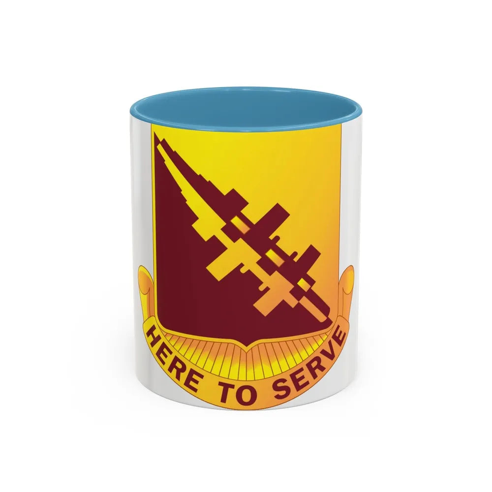 96 Transportation Battalion (U.S. Army) Accent Coffee Mug-11oz-Light Blue-Go Mug Yourself