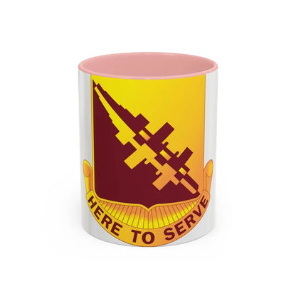 96 Transportation Battalion (U.S. Army) Accent Coffee Mug-11oz-Pink-Go Mug Yourself