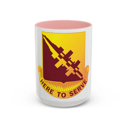 96 Transportation Battalion (U.S. Army) Accent Coffee Mug-15oz-Pink-Go Mug Yourself