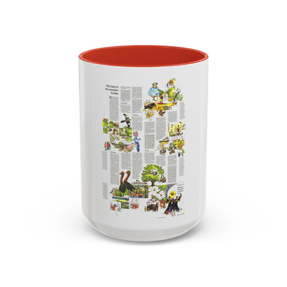 USA - South Central States 2 (1974) (Map) Accent Coffee Mug
