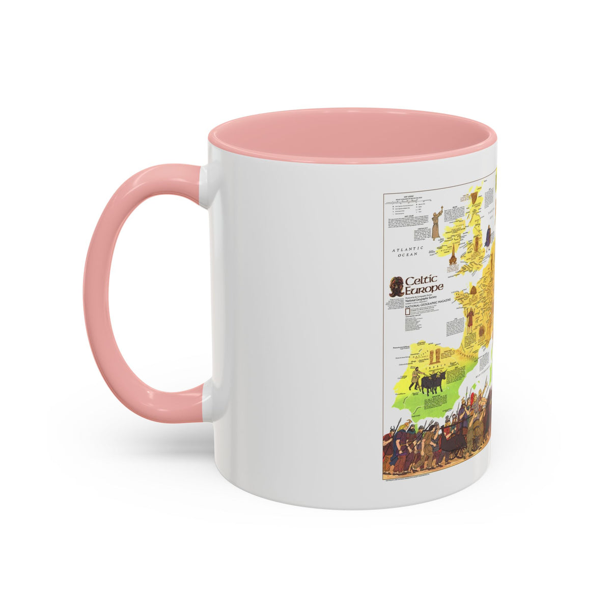 Europe - Celtic (1977) (Map) Accent Coffee Mug