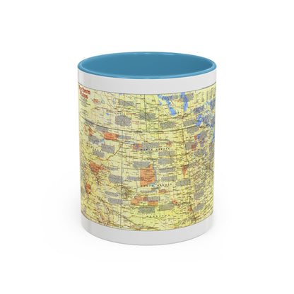 USA - Northern Plains 1 (1986) (Map) Accent Coffee Mug