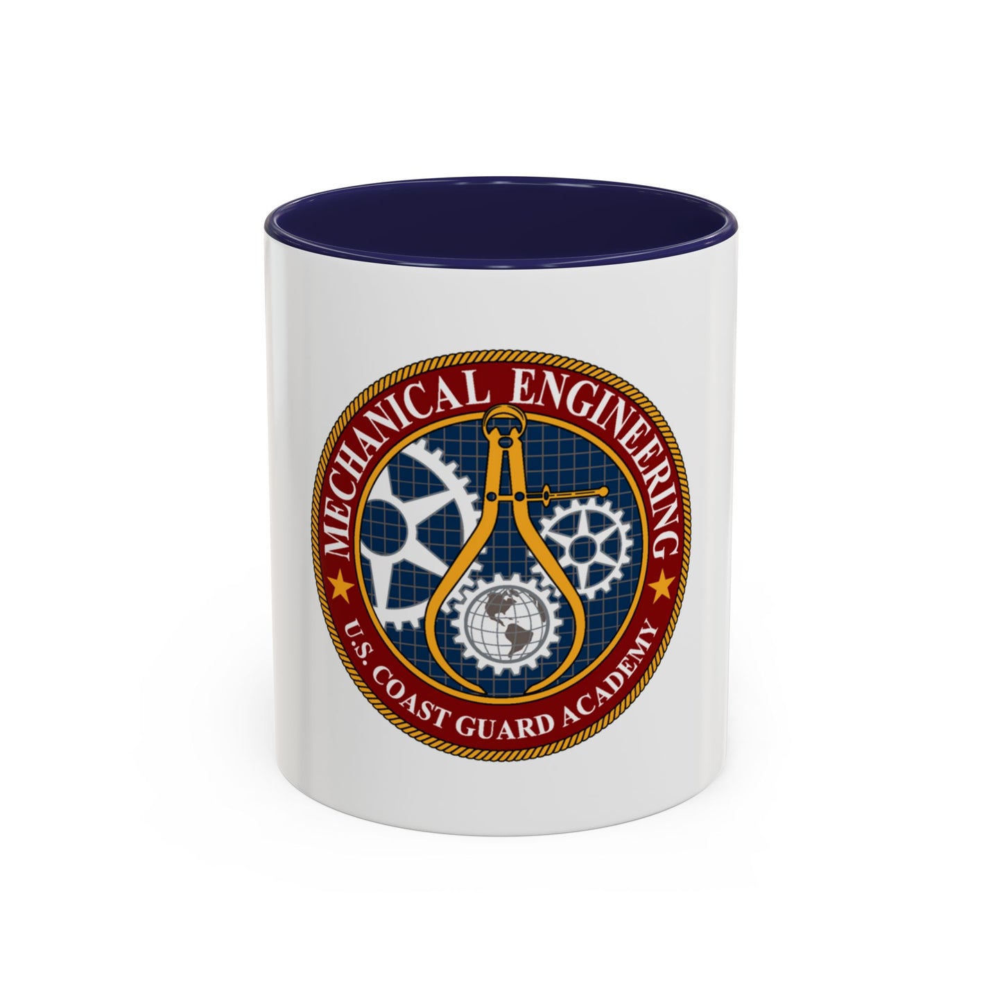 USCG Acad Mech Engineering (U.S. Coast Guard) Accent Coffee Mug