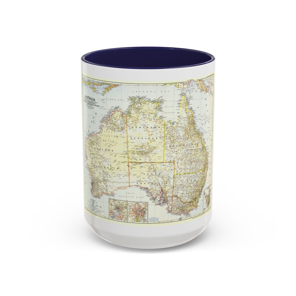 Australia (1948) (Map) Accent Coffee Mug