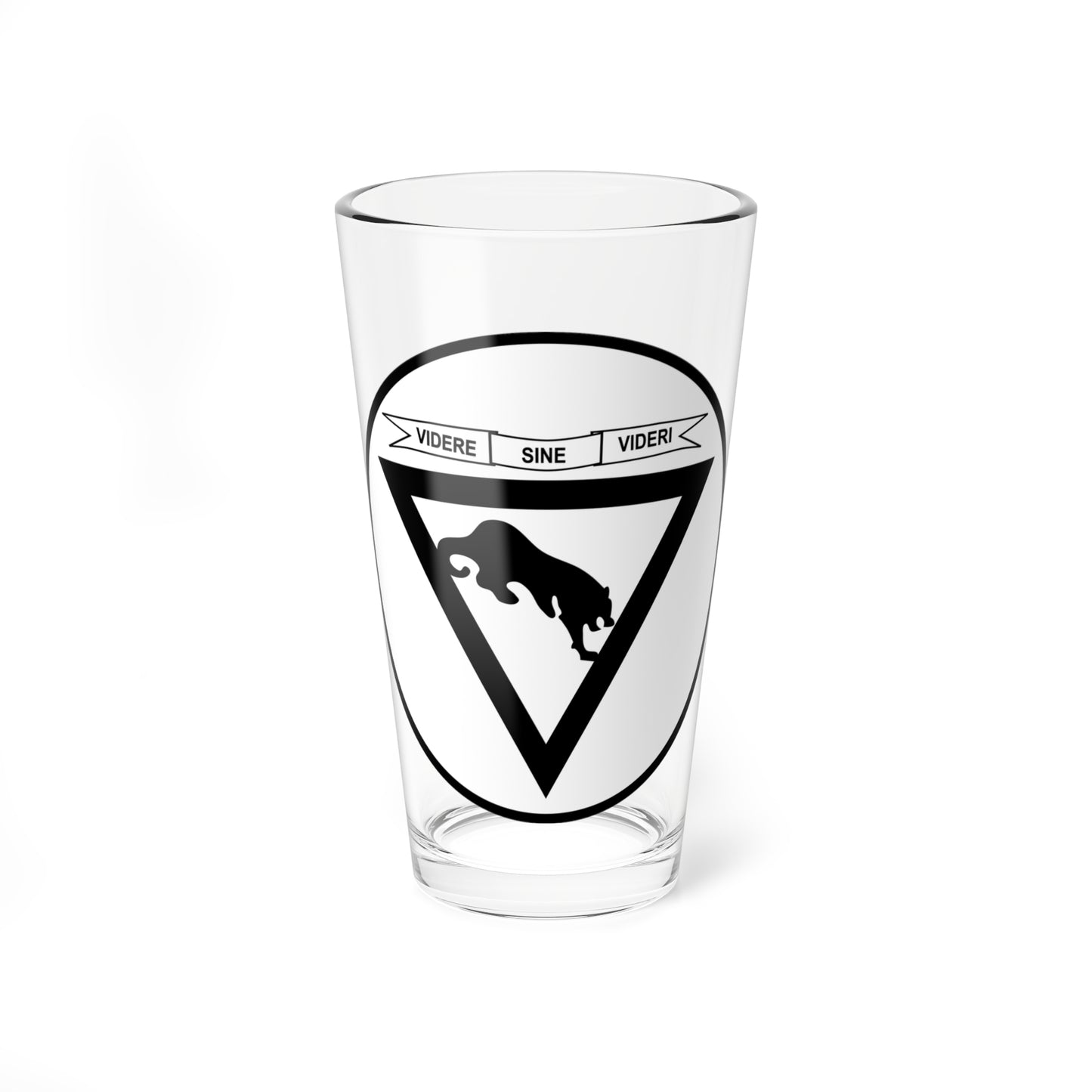 Emblem for the 2-III-JDR (Denmark) (Coat of Arms) Pint Glass 16oz