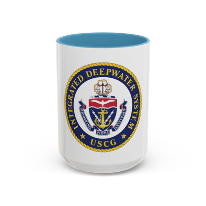 USCG Integrated Deepwater System (U.S. Coast Guard) Accent Coffee Mug