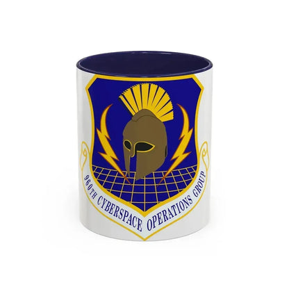 960th Cyberspace Operations Group (U.S. Air Force) Accent Coffee Mug 11oz Navy - Go Mug Yourself