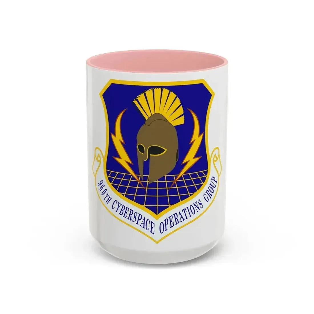 960th Cyberspace Operations Group (U.S. Air Force) Accent Coffee Mug 15oz Pink - Go Mug Yourself